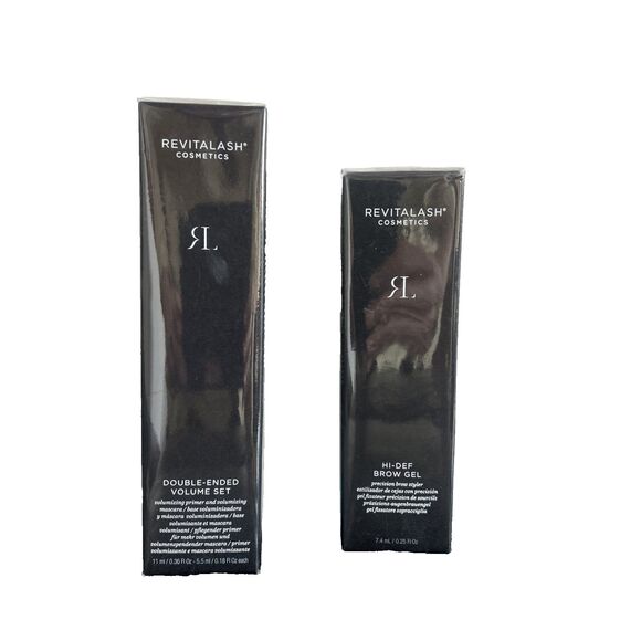 REVITALASH Bundle - Volume Set Mascara & Primer BLACK & HI-DEF BROW GEL Dk Brown - Picture 7 of 7